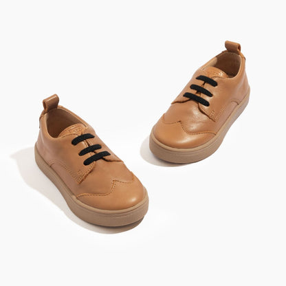 Weathered Brown Oxford Sneaker Kids - Oxford Sneaker by Freshly Picked – Don't Panic Shoes