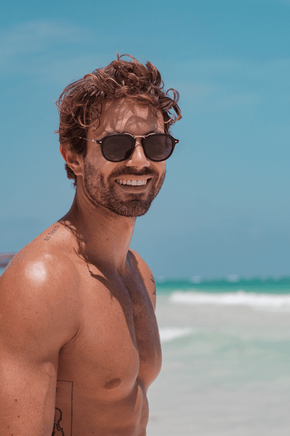 Westbury Sunglasses Matte Black Italian Acetate Polarized Sunglasses by Out East Eyewear – Don't Panic Shoes