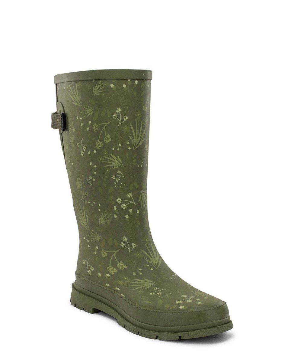 Western Chief Flowered Medley Wide Calf Womens Rubber Green Rain Boots by Western Chief Women's Sale – Don't Panic Shoes