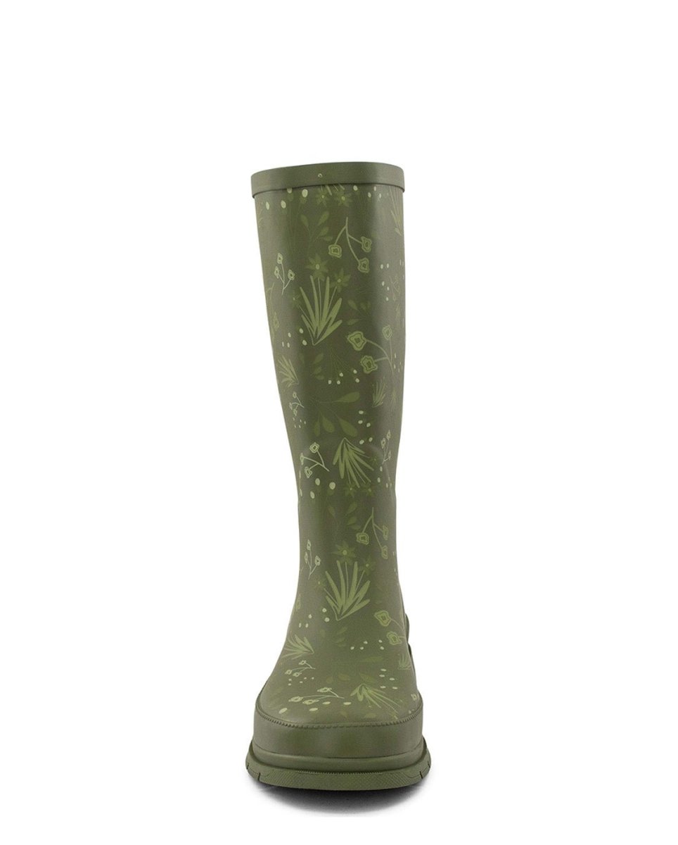 Western Chief Flowered Medley Wide Calf Womens Rubber Green Rain Boots by Western Chief Women's Sale – Don't Panic Shoes