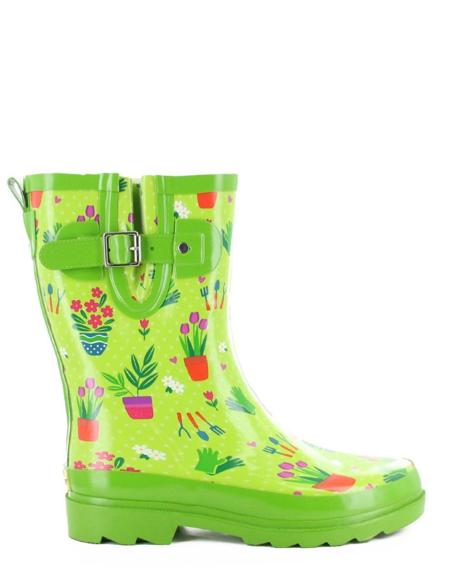 WeStern Chief Garden Days Mid Women’s Rubber Green 2110383p Rain Boots by Western Chief Women's Sale – Don't Panic Shoes