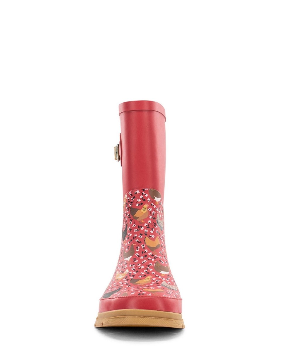 WeStern Chief Golden Gals Mid Women’s Red Rubber Boot Rain Boots by Western Chief Women's – Don't Panic Shoes