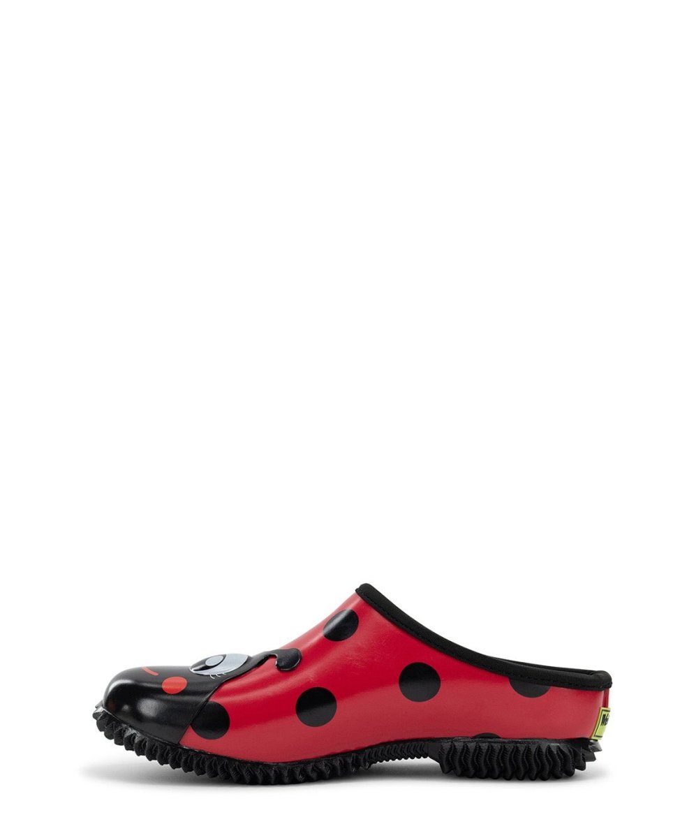 WeStern Chief Lucy Ladybug Clog Women’s Rubber Lined Red Shoes by Western Chief Women's – Don't Panic Shoes