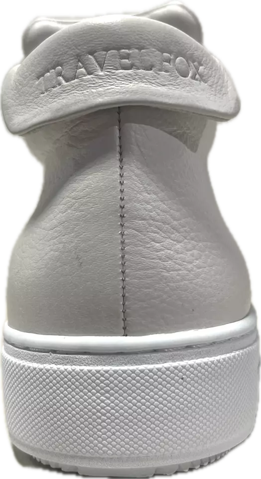 Travel Fox Mid Top 30th Anniversary Men's White Nappa Leather Sneakers 915612-107