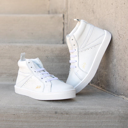White High Top Sneaker Kids - High Top Sneaker by Freshly Picked – Don't Panic Shoes