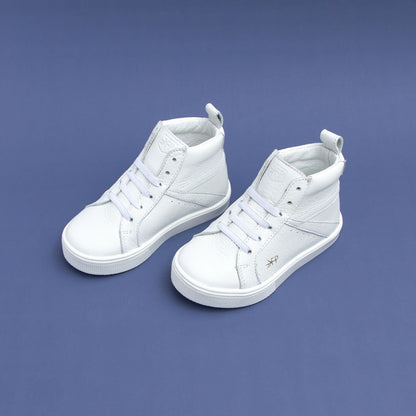 White High Top Sneaker Kids - High Top Sneaker by Freshly Picked – Don't Panic Shoes