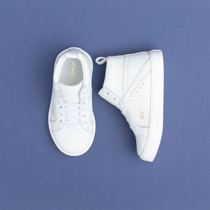 White High Top Sneaker Kids - High Top Sneaker by Freshly Picked – Don't Panic Shoes