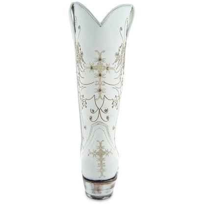 White Rhinestone Cowgirl Boots (Wedding Cowgirl Boots) Cowgirl Boots by Soto Boots – Don't Panic Shoes