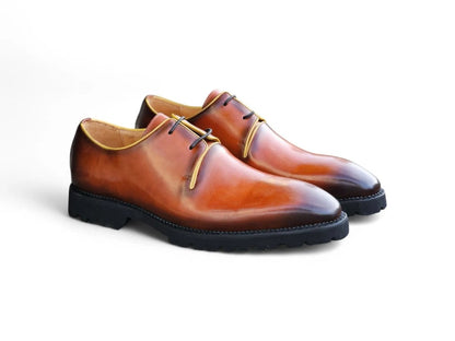Whole Cut Derby With Lug Sole Lightweight Ks480 - 101 Shoes by Carrucci Shoes – Don't Panic Shoes