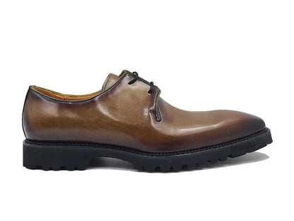 Whole Cut Derby With Lug Sole Lightweight Ks480 - 101 Shoes by Carrucci Shoes – Don't Panic Shoes