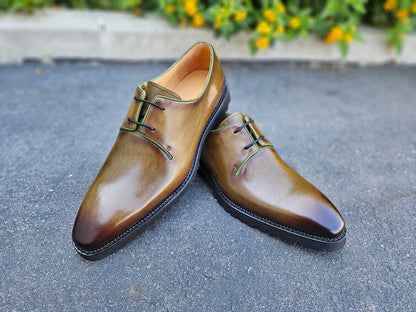 Whole Cut Derby With Lug Sole Lightweight Ks480 - 101 Shoes by Carrucci Shoes – Don't Panic Shoes
