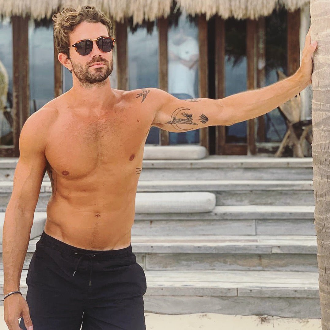 Wilkes Sunglasses Acetate Tortoise Dark Blue Polarized Sunglasses by Out East Eyewear – Don't Panic Shoes