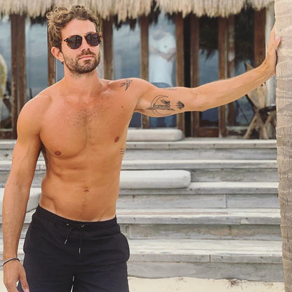 Wilkes Sunglasses Acetate Tortoise Dark Blue Polarized Sunglasses by Out East Eyewear – Don't Panic Shoes