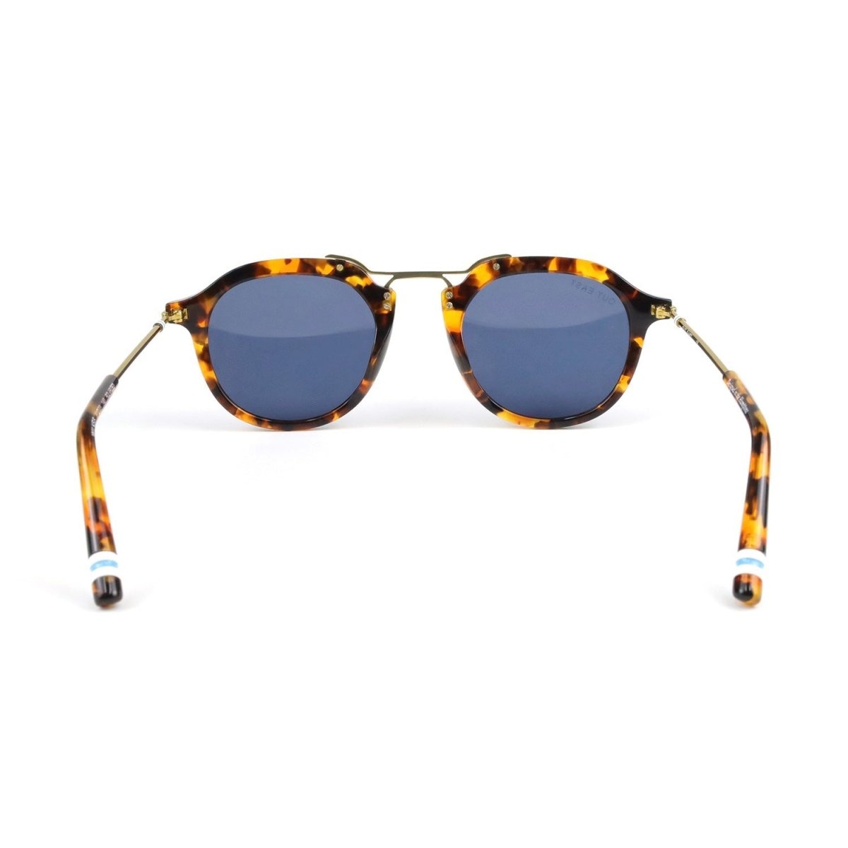 Wilkes Sunglasses Acetate Tortoise Dark Blue Polarized Sunglasses by Out East Eyewear – Don't Panic Shoes
