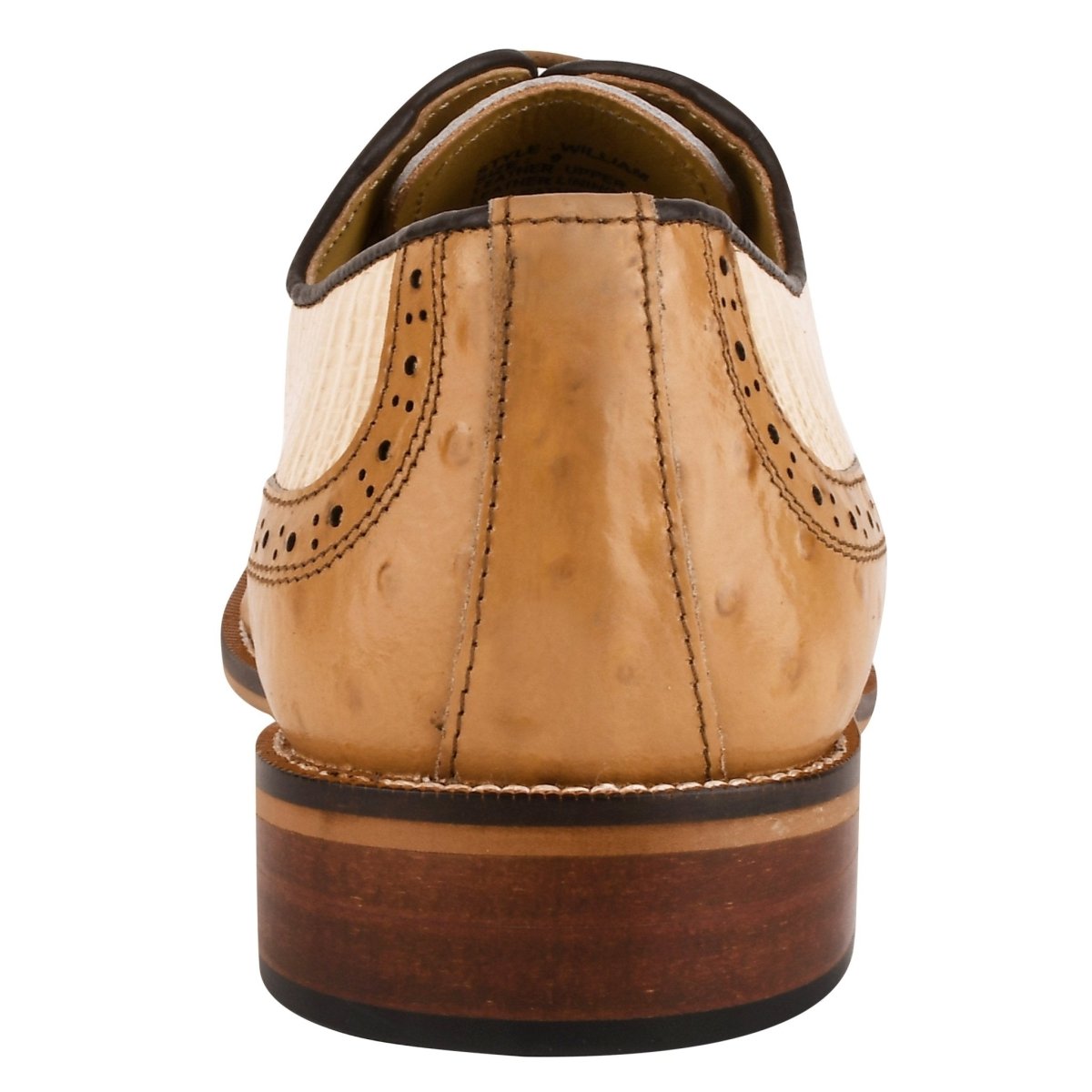 William Genuine Leather Two Tonned Lizard/Ostrich Print Oxford Shoes Shoes by Libertyzeno – Don't Panic Shoes