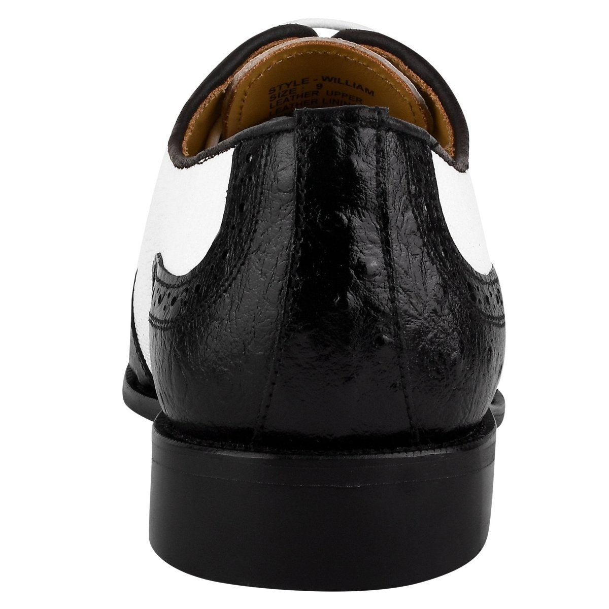 William Genuine Leather Two Tonned Lizard/Ostrich Print Oxford Shoes Shoes by Libertyzeno – Don't Panic Shoes