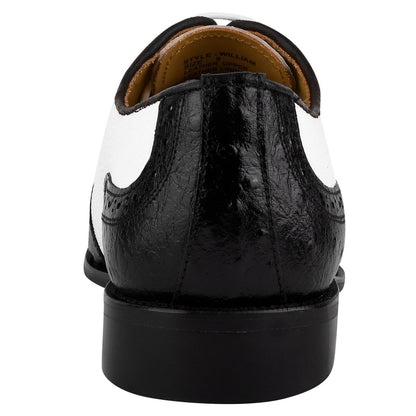 William Genuine Leather Two Tonned Lizard/Ostrich Print Oxford Shoes Shoes by Libertyzeno – Don't Panic Shoes