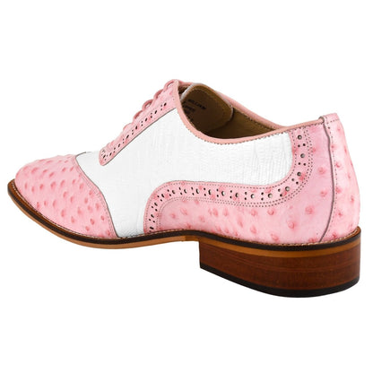 William Genuine Leather Two Tonned Lizard/Ostrich Print Oxford Shoes Shoes by Libertyzeno – Don't Panic Shoes