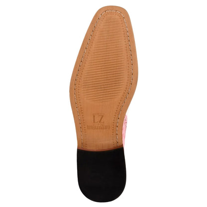 William Genuine Leather Two Tonned Lizard/Ostrich Print Oxford Shoes Shoes by Libertyzeno – Don't Panic Shoes