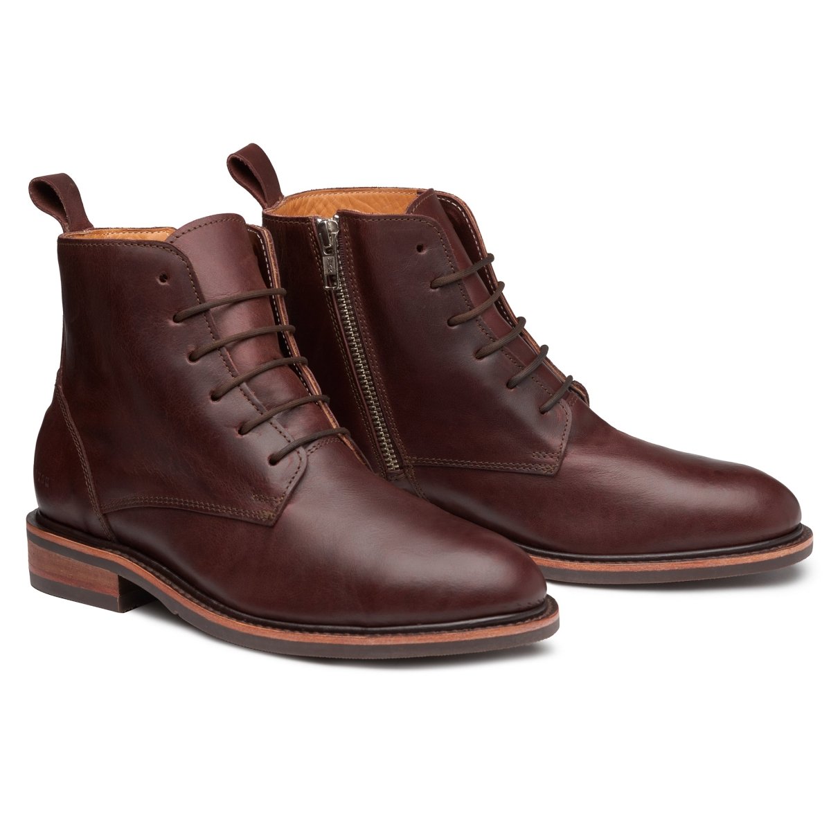 Women Steel Toe Boot Elise Brown Lace - up by Proxon Premium Workwear – Don't Panic Shoes