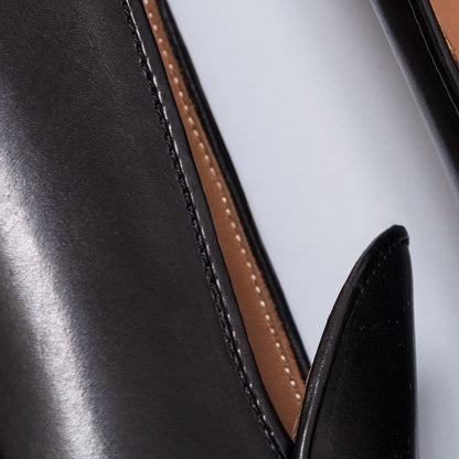 Women's Black Leather Milano Loafer Women's Footwear by Del Toro Shoes – Don't Panic Shoes