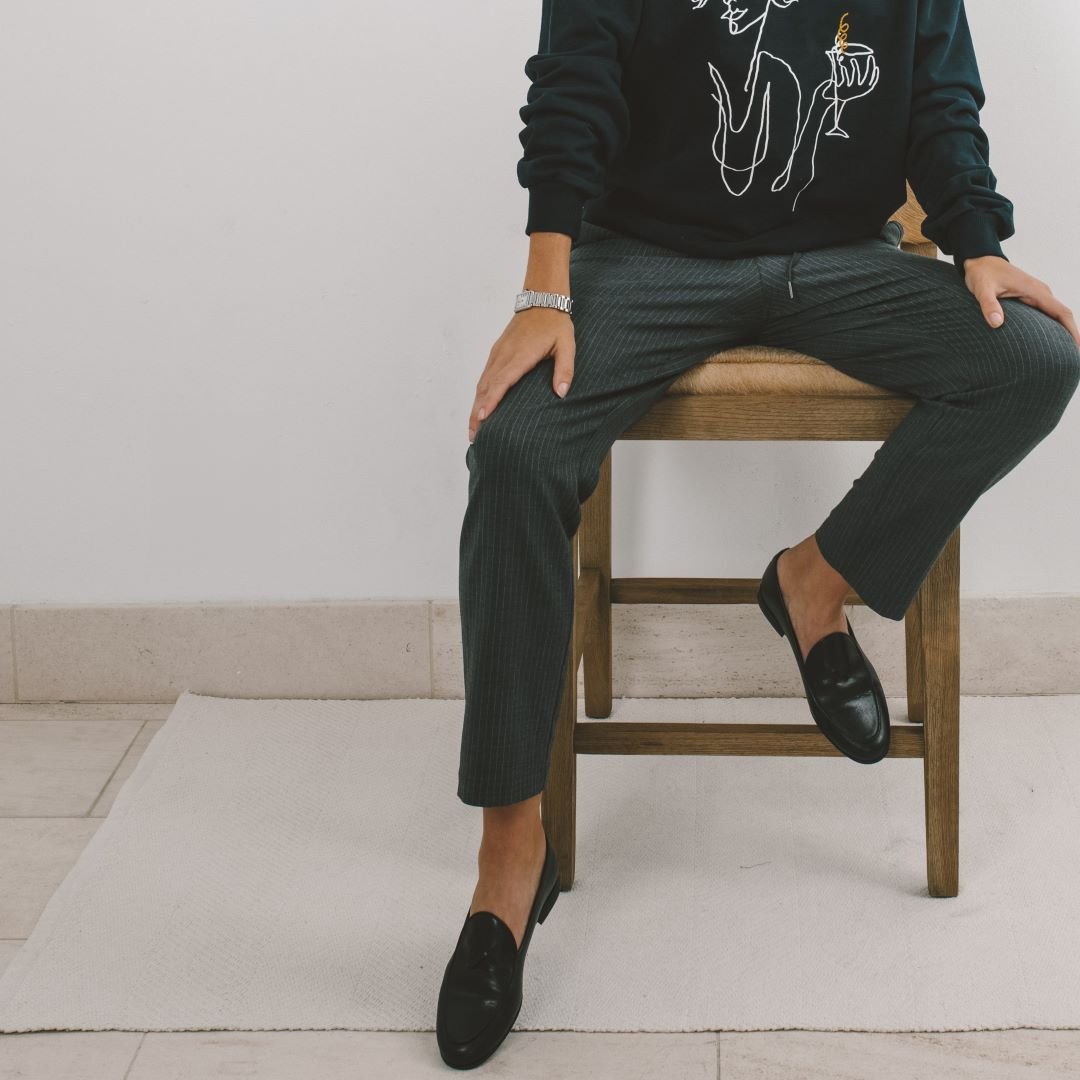 Women's Black Leather Milano Loafer Women's Footwear by Del Toro Shoes – Don't Panic Shoes