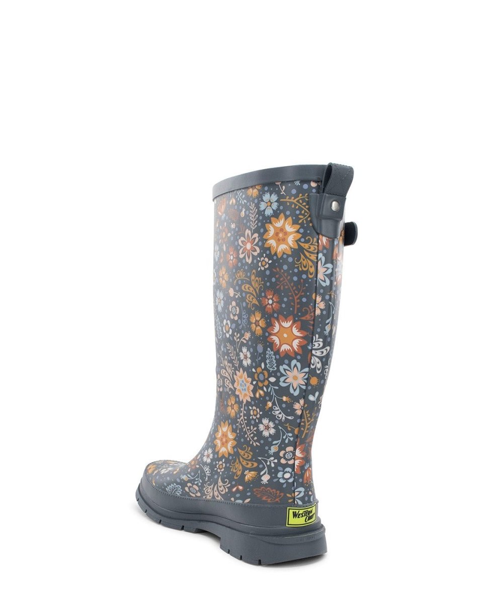 Women's Garden Play Tall Rain Boot - Gray Rain Boots by Western Chief Women's – Don't Panic Shoes