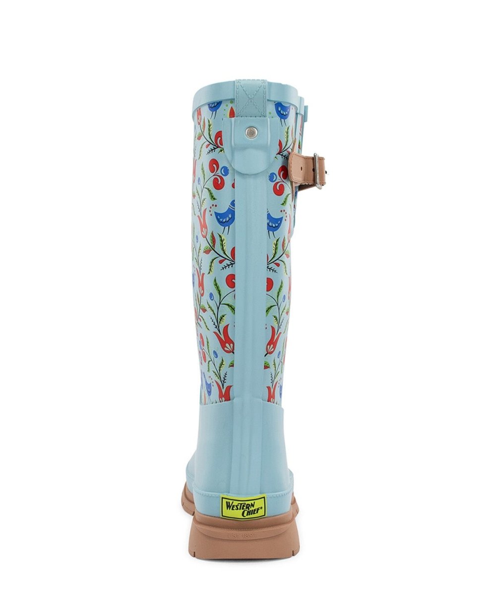 Women's Nordic Tall Rain Boot - Blue Rain Boots by Western Chief Women's – Don't Panic Shoes