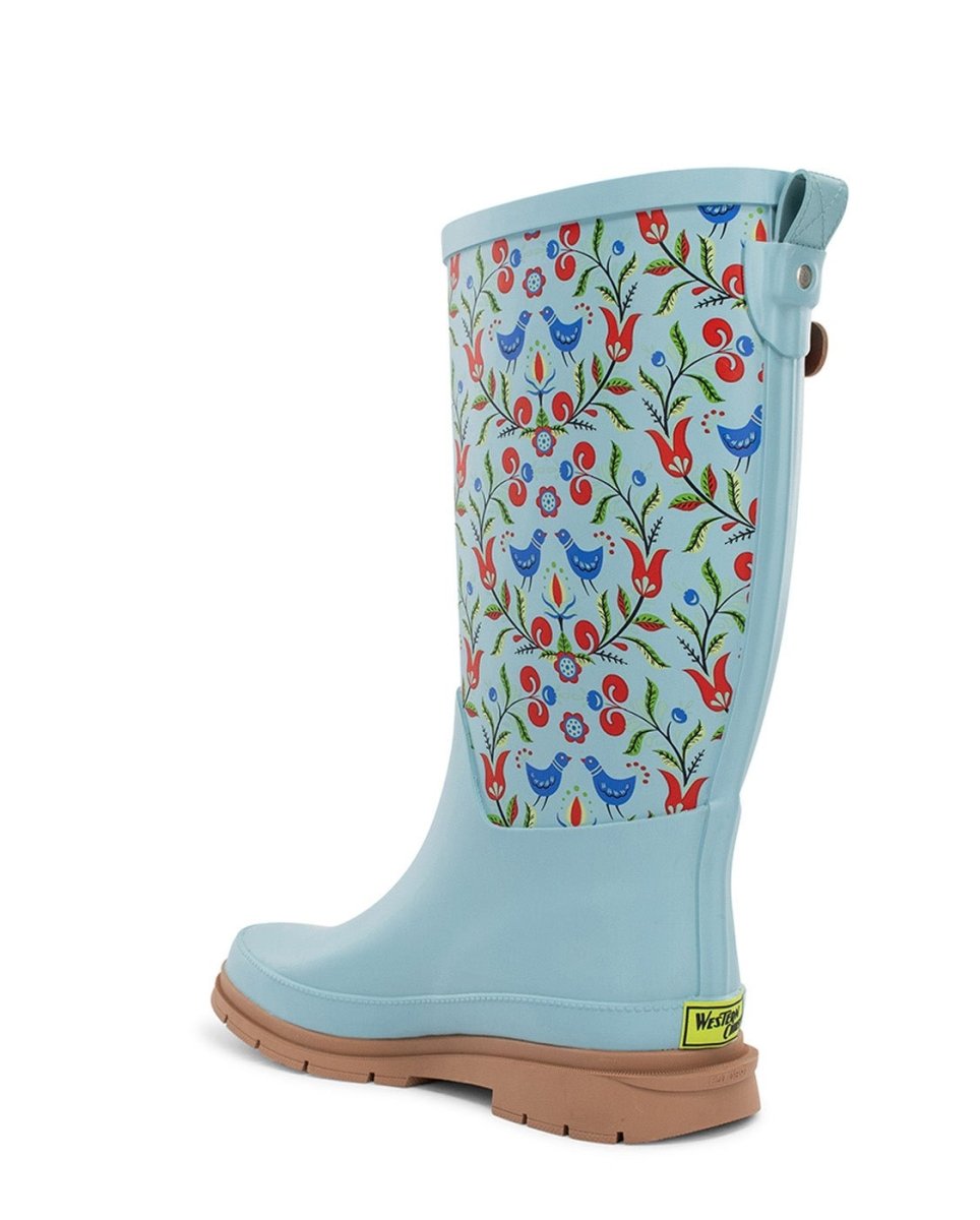 Women's Nordic Tall Rain Boot - Blue Rain Boots by Western Chief Women's – Don't Panic Shoes