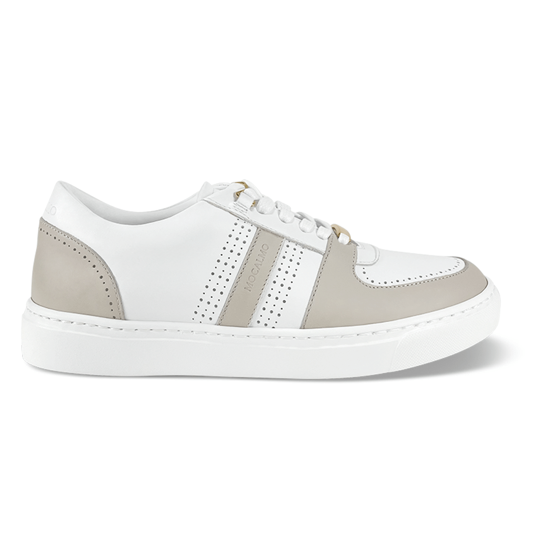 Women's Norma - Ivory Gray Women's Sneakers by Mocalmo – Don't Panic Shoes