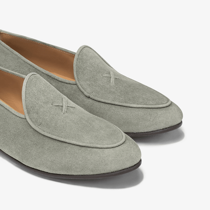Women's Olive Grey Suede Milano Loafer Women's Footwear by Del Toro Shoes – Don't Panic Shoes