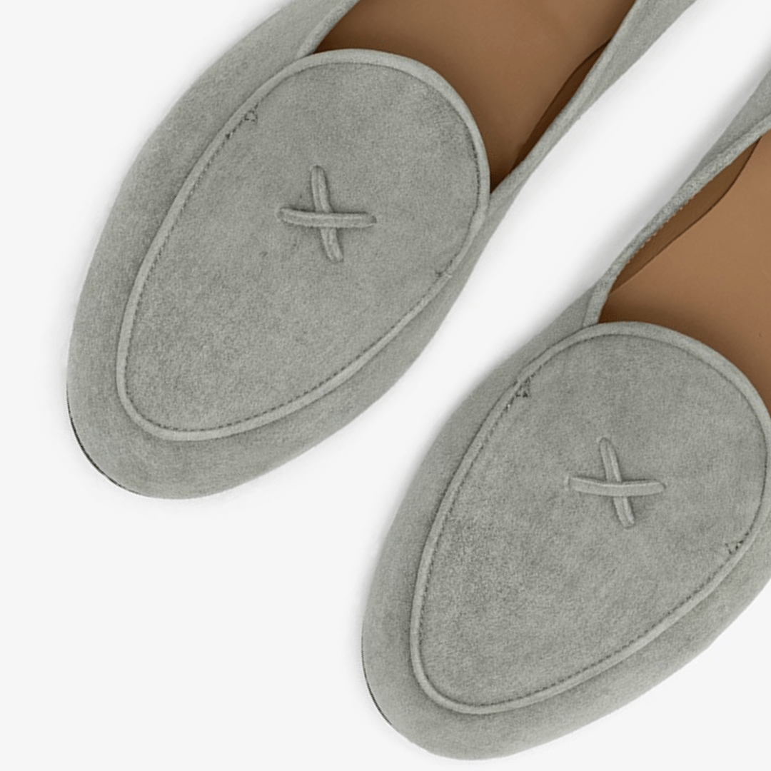 Women's Olive Grey Suede Milano Loafer Women's Footwear by Del Toro Shoes – Don't Panic Shoes