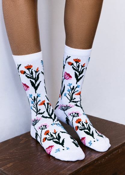 Women's Wild Flower Sock Socks by American Trench – Don't Panic Shoes