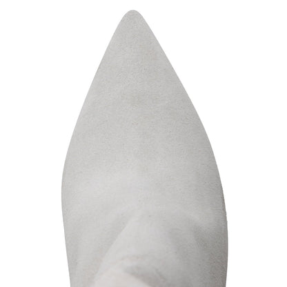 Yara Suede Stiletto Knee High Boot Almond Toe 4 Inch Boots by Beautiisoles – Don't Panic Shoes