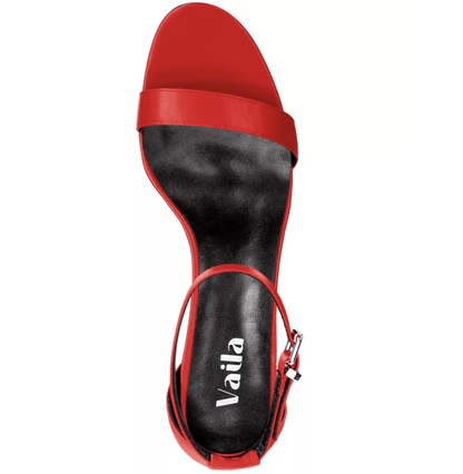 Zoe Sandals Red Shoes by Vaila Shoes – Don't Panic Shoes