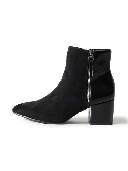 Zuma | Black Suede Booties by J.Adams – Don't Panic Shoes