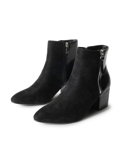 Zuma | Black Suede Booties by J.Adams – Don't Panic Shoes