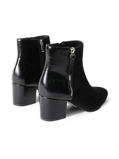 Zuma | Black Suede Booties by J.Adams – Don't Panic Shoes
