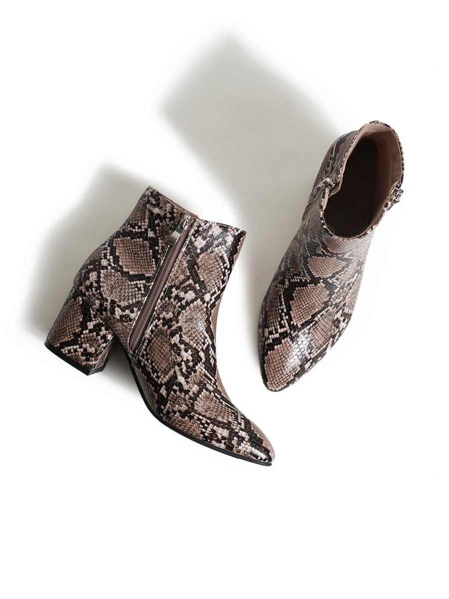 Zuma | Snake Booties by J.Adams – Don't Panic Shoes