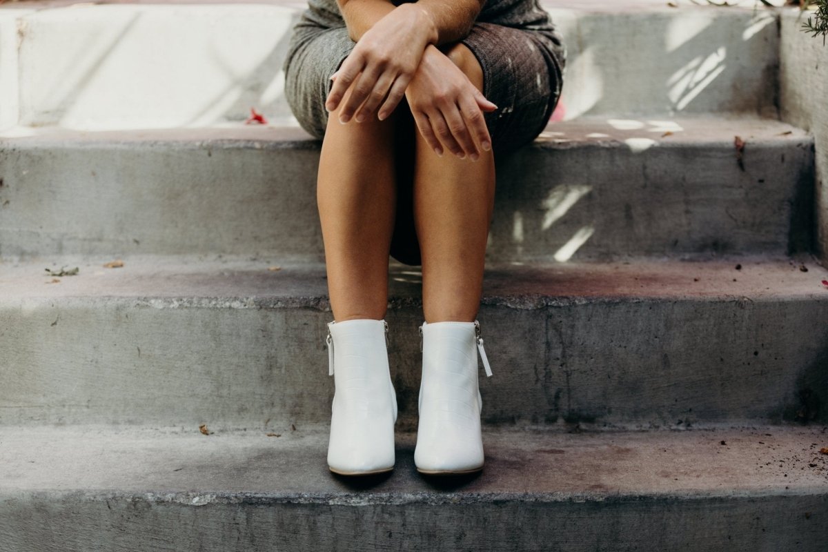 Zuma | White Booties by J.Adams – Don't Panic Shoes