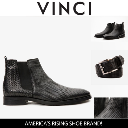 The Oslo Black Leather Chelsea Men Boot