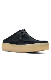 Thumbnail for Clarks Originals Wallabee Cup Low Men's Black Suede 26167285 shoes on display