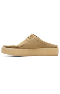 Thumbnail for Clarks Originals Wallabee Cup Low Men's Maple Suede 26167286 shoe paired with denim jeans