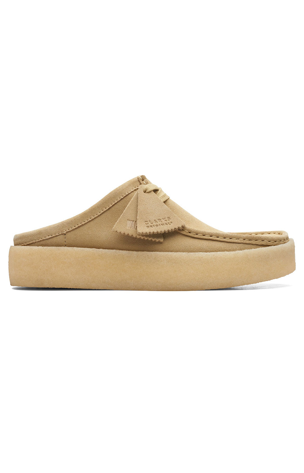 Clarks Originals Wallabee Cup Low Men's Maple Suede 26167286 shoe on white background