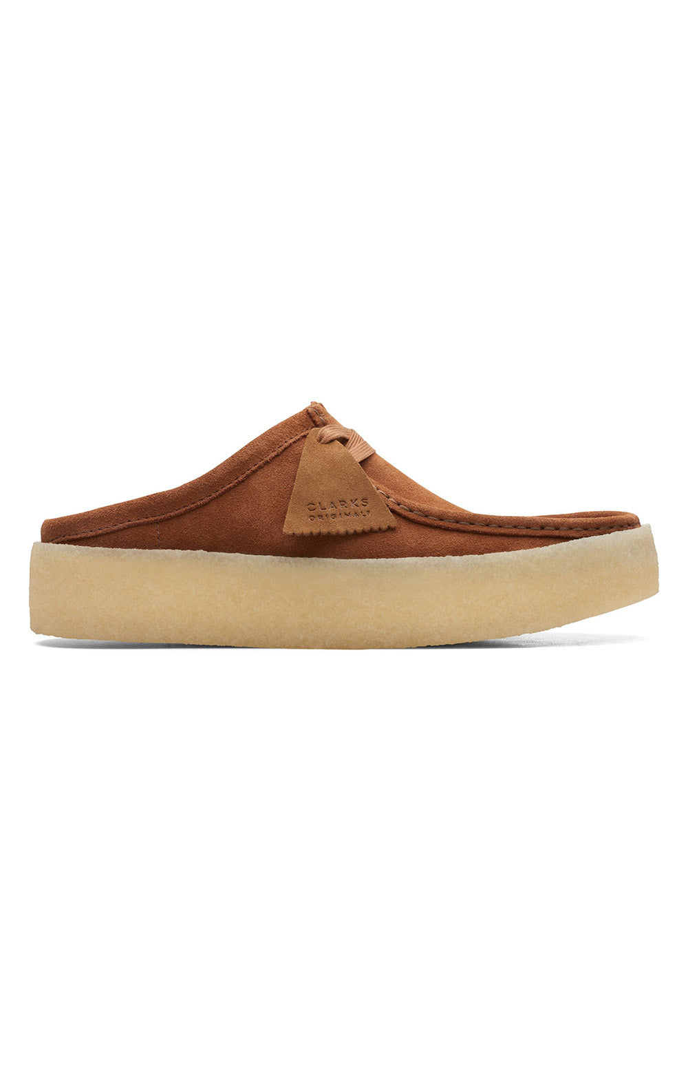 Clarks Originals Wallabee Cup Low Men's Tan Suede 26167287 shoe from the front angle