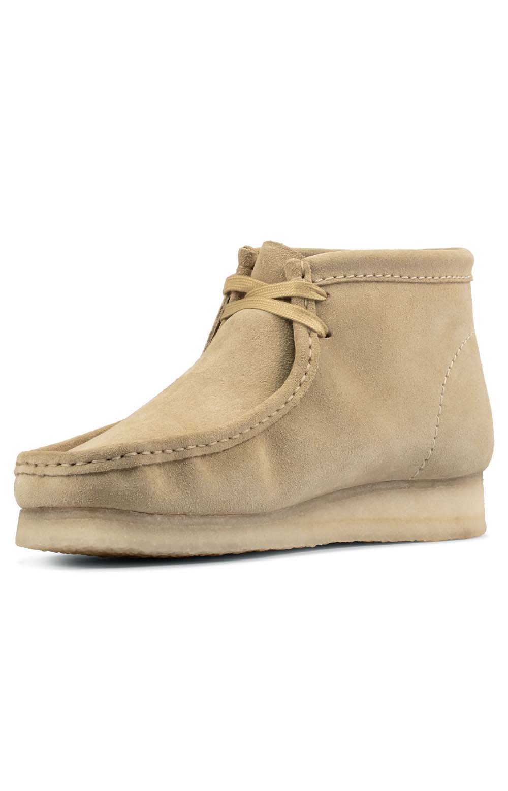 Clarks Originals Wallabee Boot Men's Maple Suede 26155516 in a classic lace-up design with premium suede material and comfortable crepe sole, perfect for casual wear and stylish street fashion