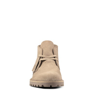 Thumbnail for Clarks Desert Rock 26162704 Mens Beige Suede Lace Up Chukkas Boots