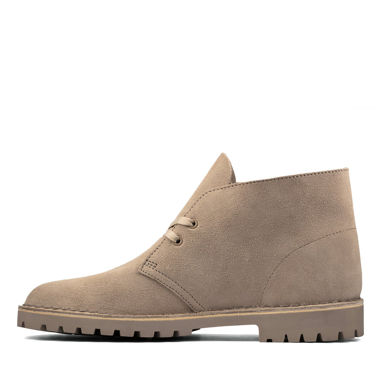 Clarks Desert Rock 26162704 Mens Beige Suede Lace Up Chukkas Boots