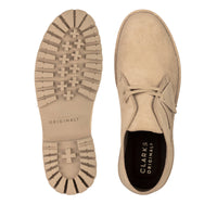 Thumbnail for Clarks Desert Rock 26162704 Mens Beige Suede Lace Up Chukkas Boots