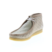 Thumbnail for Clarks Wallabee Boot Sweet Chick 26163444 Mens Beige Suede Lace Up Chukkas Boots